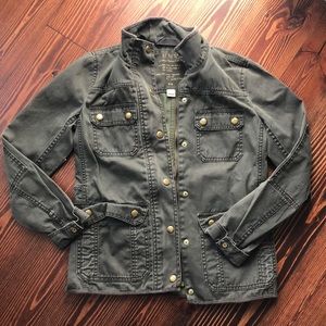 Jcrew jacket with brass snaps